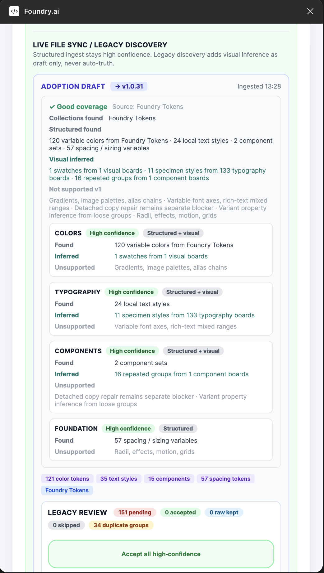 Anchor adoption workflow screen.